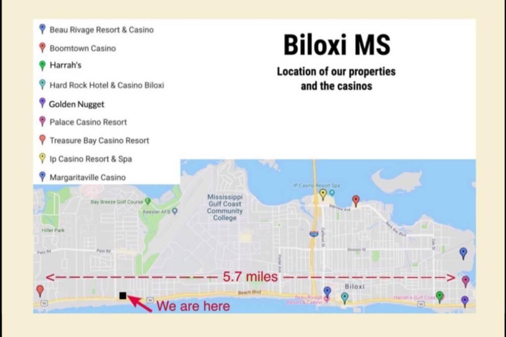 Seaside Gem Apartment Biloxi Bagian luar foto